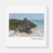 Tulum Mayan Ruins in Mexico Fridge Magnets