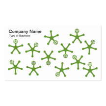 Tumblers - Avocado on White Business Card Template