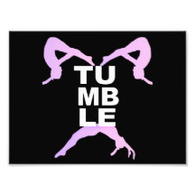 Tumbling girls photographic print
