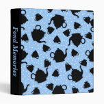 Tumbling Tea Party Vinyl Binder