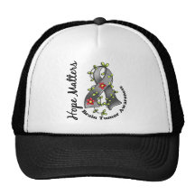 Tumeur cérébrale de sujets d'espoir du ruban 4 de  casquette de camionneur