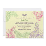 Tummy Flutters Baby Shower Invitation yellow