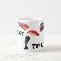 Tuna, er Dolphin Sushi Coffee Mugs