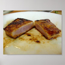 Tuna On Plate Poster