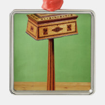 Tunbridge-ware tea poy ornament