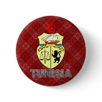 Tunisia Coat of Arms Button