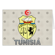 Tunisia Coat of Arms Card