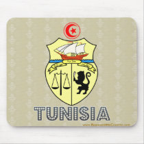 Tunisia Coat of Arms Mousepad