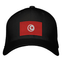 Tunisia Flag Embroidered Hats