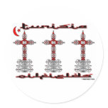 Tunisia Oilfields,Wellheads,Oil,Gas Round Stickers