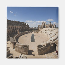 Tunisia, Tunisian Central Coast, El Jem, Roman 6 Fridge Magnets