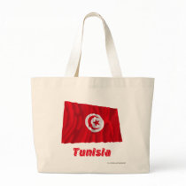 Tunisia Waving Flag with Name Bags