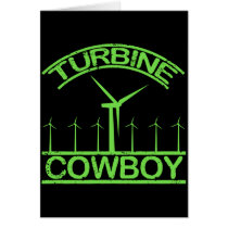 Turbine Cowboy Greeting Cards