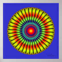 Turbine Optical Illusion Print