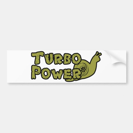 Turbo Power Bumper Sticker