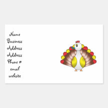 Turducken Rectangle Stickers