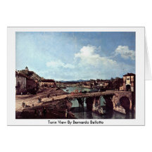 Turin View By Bernardo Bellotto Cards