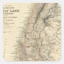 Turkey and Asia Biblical Regions Square Sticker