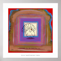 Turkey big tom bird unique modern art painting