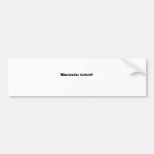 turkey bumper stickers