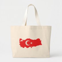 Turkey contour flag icon bag