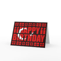 Turkey Flag Birthday Card