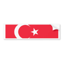 Turkey Flag Bumper Sticker