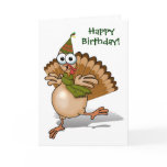 Turkey Happy Birthday Card