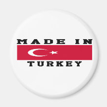 Turkey Made In Designs Fridge Magnets