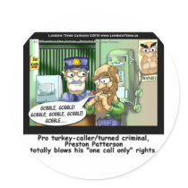 Turkey Prison Only Call Funny Tees Mugs & Gifts Stickers