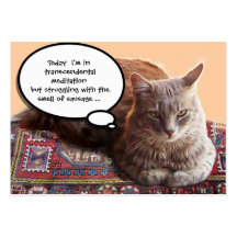 TURKISH CAT ON THE OLD CARPET BUSINESS CARD