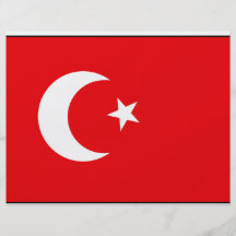 Turkish Flag T-shirts and Gifts Custom Flyer