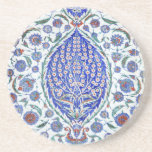 Turkish floral tiles coaster