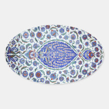 Turkish floral tiles sticker
