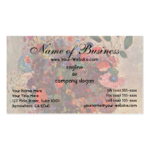 Turkish Vase by Odilon Redon Business Card Templates