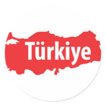 Türkiye contour icon stickers