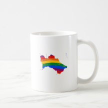 TURKMENISTAN GAY PRIDE COFFEE MUGS