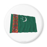 Turkmenistan Waving Flag magnets
