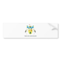 Turks and caicos islands coat of arms bumper stickers
