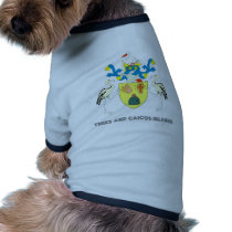 Turks and caicos islands coat of arms dog tee