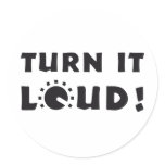 turn it loud sticker