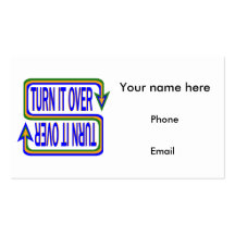 Turn it Over Business Cards