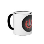 Turn On/Off Red/Black Button Mugs