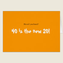 Turning 40 Celebration cards