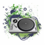 turntable deejay  vector cut out
