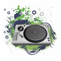 turntable deejay  vector cut out