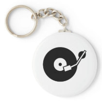 Turntable DJ Keychains