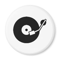 Turntable DJ Refrigerator Magnets