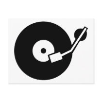 Turntable DJ Post Card