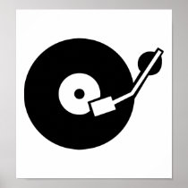 Turntable DJ Posters